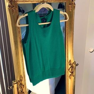 Cashmere Emerald Green tank vest